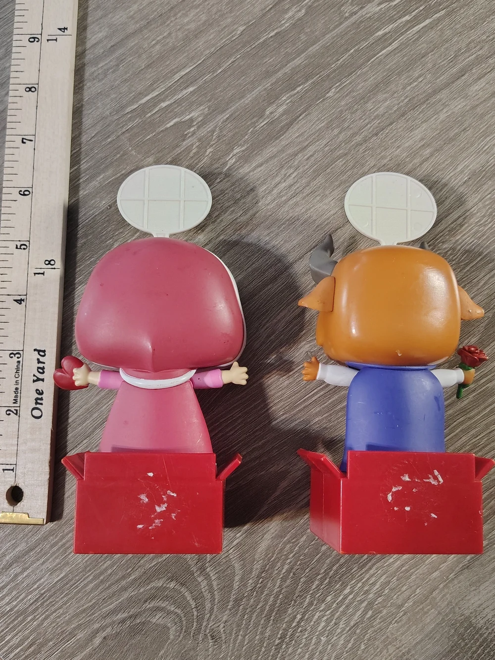 Funko Pop! Style Beauty and the Beast Pink Belle & Brown Beast Figure Set